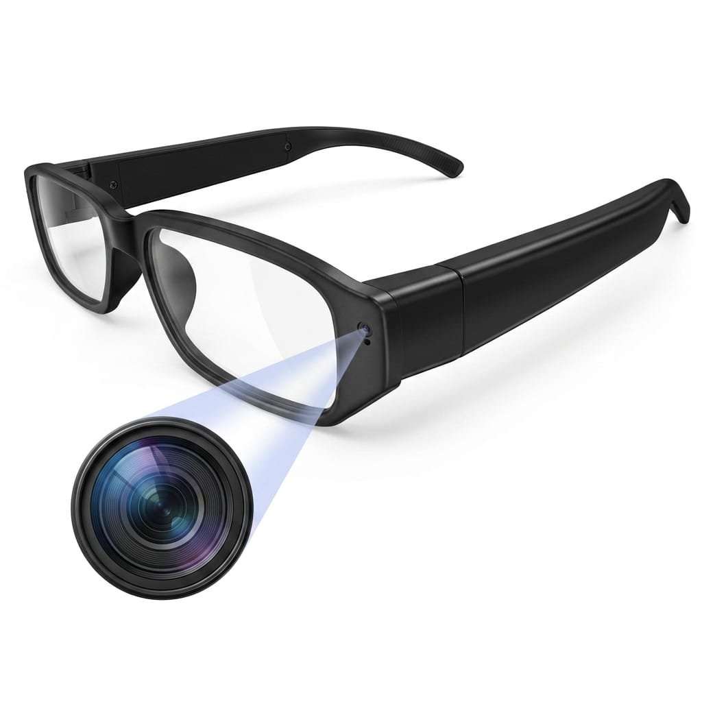 AI SMART CAMERA GLASSES - "Stealth Black" 1080P Video Recording
