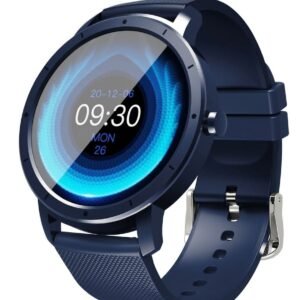 ROUND SMARTWATCH WITH SILICONE STRAP